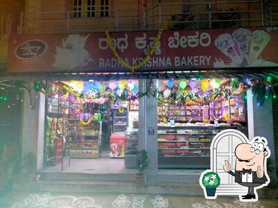 Enjoy the view at the outside area of Radha Krishna Bakery