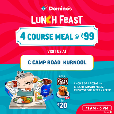 Meals at Domino's Pizza Nandyala, Kurnool