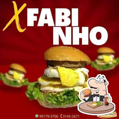 Peça um hambúrguer no Point do Fabinho Lanches