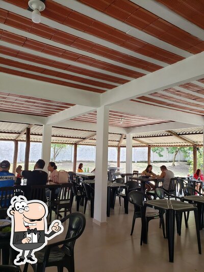 O interior do Bar & Restaurante Rancho da Tilápia
