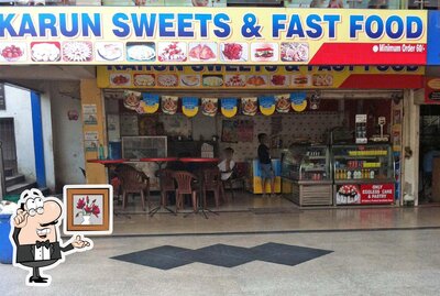 The interior of Karun Sweets & Fast Food