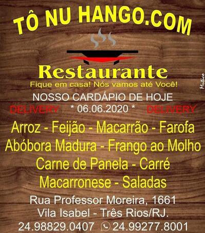 Leia as informações sobre o Tô Nu Hango Restaurante Comida Caseira