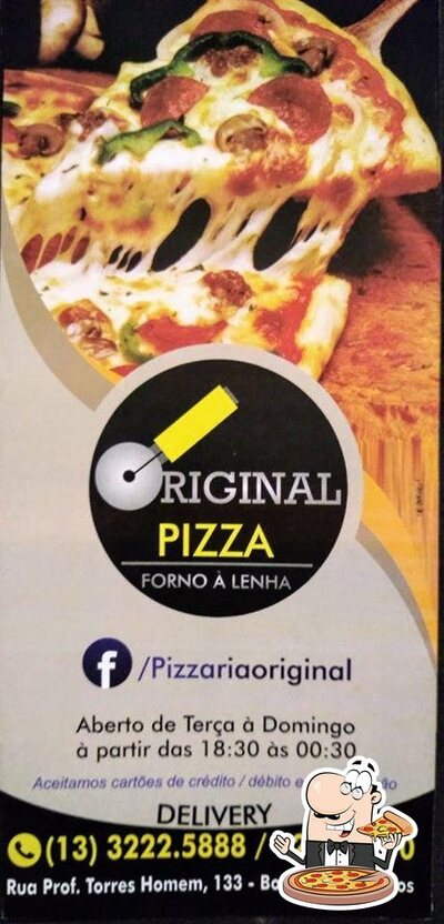 Consiga pizza no Original Pizza
