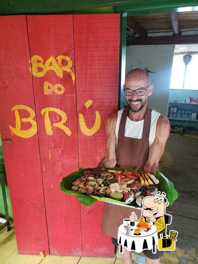 Comida em Bar do Bru