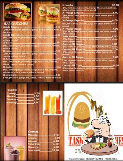 Deguste um dos hambúrgueres oferecidos no Tasmânia Lanches