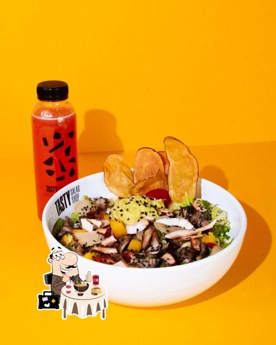 Comida em Tasty Salad Shop