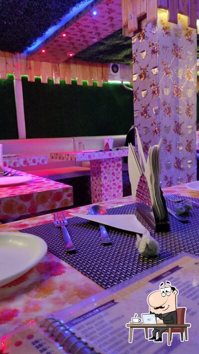 The interior of Dev Sagar Restaurant and Banquet