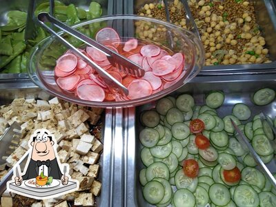 Comida em Restaurante vegano & vegetariano