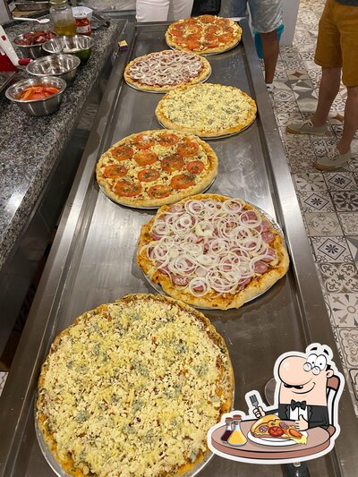 Escolha pizza no Taberna Bier