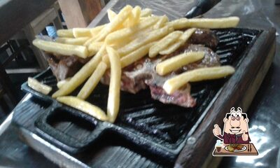 Prove refeições de carne do menu