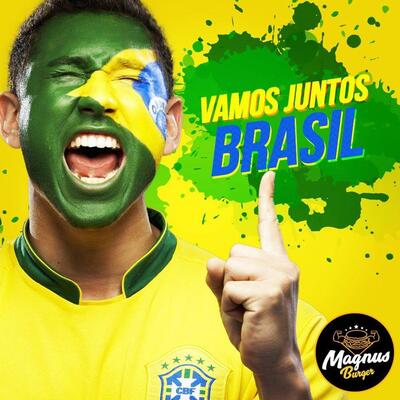 Aqui está a publicidade do Magnus Burger