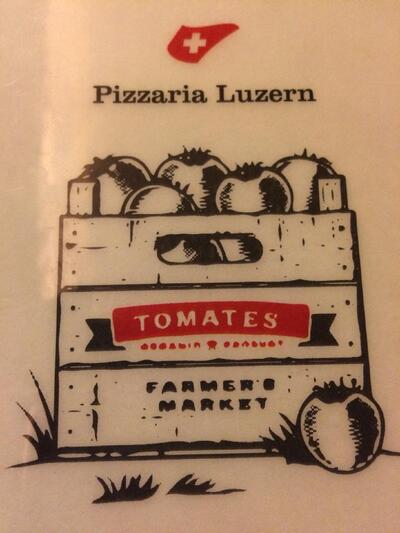 A representação visual da marca do Pizzaria Luzern