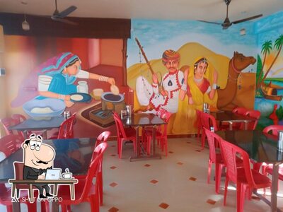 The interior of Shree manglam restaurant