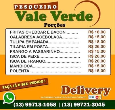 O Pesqueiro Vale Verde tem seu próprio logotipo