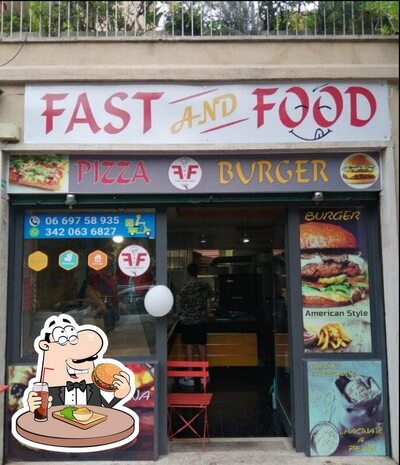 Faites-vous plaisir avec un hamburger à Fast and Food