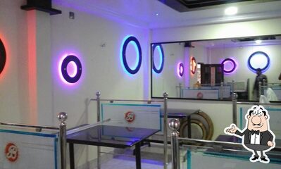 The interior of Sri Bhaskara Non Veg Restaurant