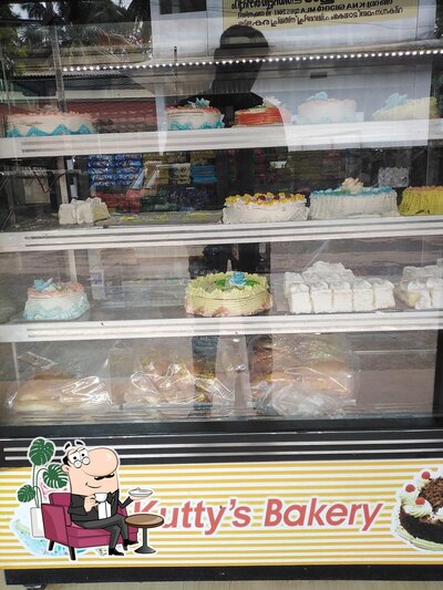 Take a seat at one of the tables at Kutty's Bakery