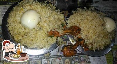 Food at New Durga Restaurent.biryani