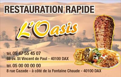 Voici l'annonce publicitaire de L'oasis 2 Dax