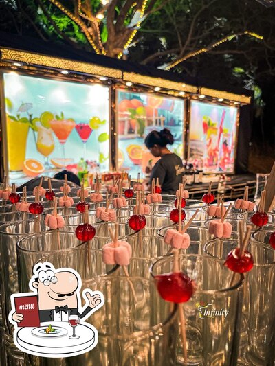 Food at Infinity Bartenders
