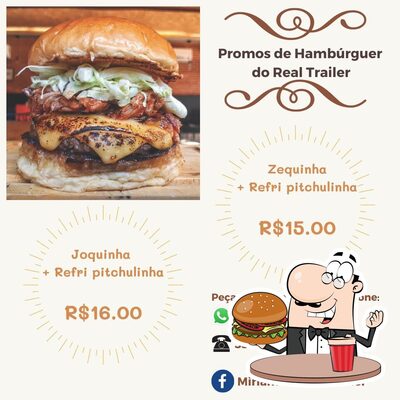 Consiga um hambúrguer no REAL TRAILER