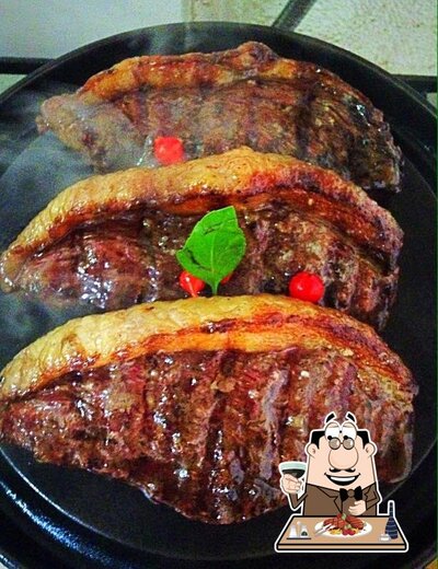 Escolha refeições de carne do menu