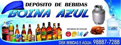 A representação visual da marca do Depósito Boina Azul