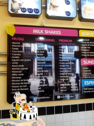 Comida em Mr. Mix Milk Shakes
