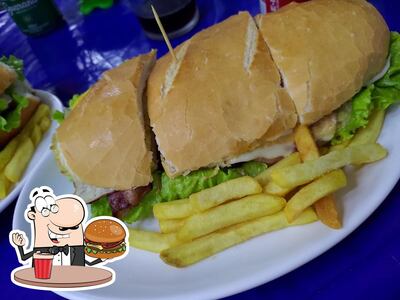 Delicie-se com um hambúrguer no HORA DO LANCHE