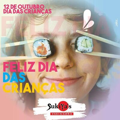 A publicidade mostra informações sobre o Sukiya's