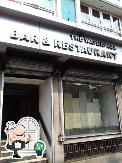 You can get some fresh air outside The Waterfall Bar & Restaurant