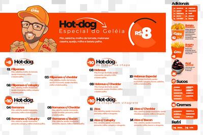 O logotipo do Dog do Geléia