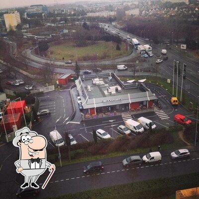 Vous pouvez prendre un bol d'air frais dans l'espace ouvert de McDonald's