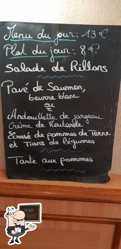 Découvrez le menu du jour sur le tableau
