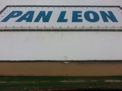 A representação gráfica da marca do Pan Leon