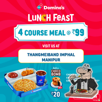 Food at Domino's Pizza Thangmeiband Meisnam Leikai, Imphal
