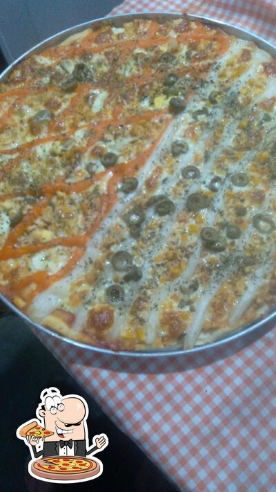 Escolha pizza no Bárbara Pizzaria