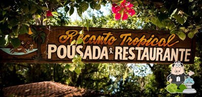Você pode espairecer no na área externa do Pousada e Restaurante Recanto Tropical