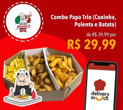 Experimente fritas com diversos molhos