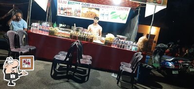 Take a seat at one of the tables at Savariya Bhelpuri Centre
