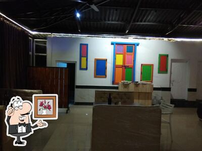 The interior of Hotel Dhanraj