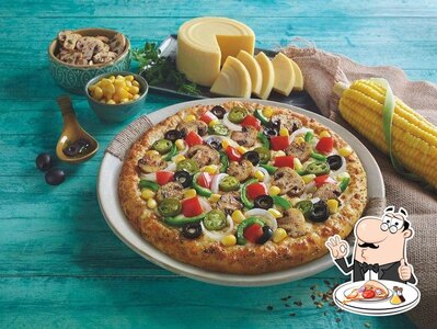 At Dominos Pizza, you can taste pizza