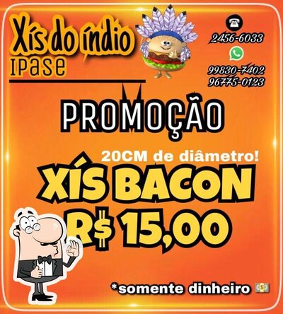 A publicidade mostra informações sobre o Xís do índio Rio de Janeiro RJ