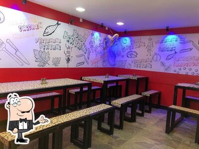 The interior of Fully Biryani Coimbatore