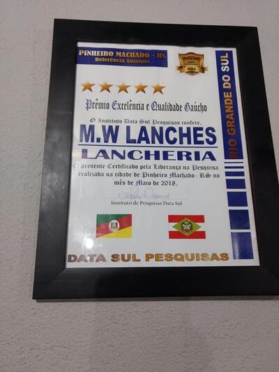 Aqui está a publicidade do MW Lanches e Crepes