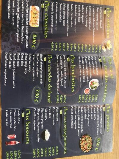 L'annonce publicitaire affiche les informations sur O'Wok