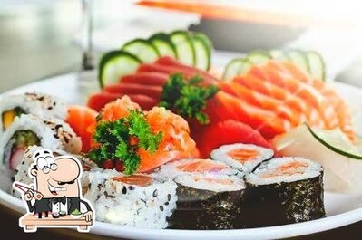 Prove diferentes opções de sushi