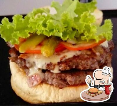 Consiga um hambúrguer no Hamburgueria Du Dudu