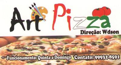 Aqui está a publicidade do Art pizza