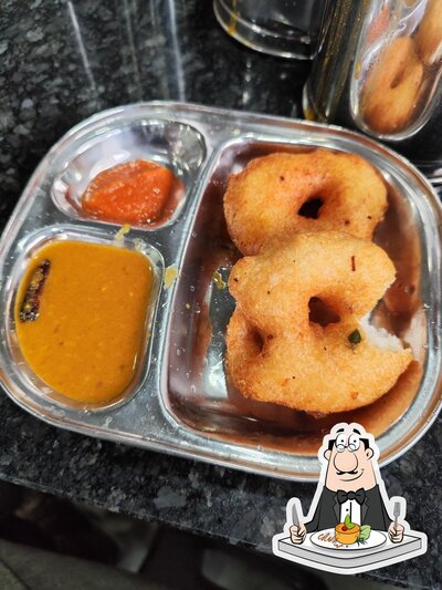 Food at Chandras Hotel